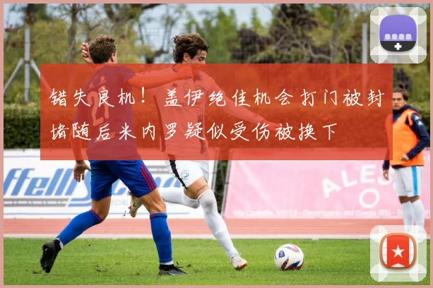错失良机！盖伊绝佳机会打门被封堵随后米内罗疑似受伤被换下
